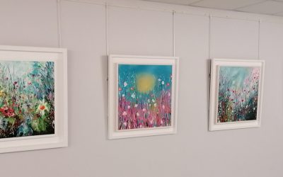 Exhibition by Marley Irish Opens on the Staff Art Wall