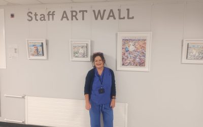 New collection of artworks by Marley Irish launches on the Staff Art Wall